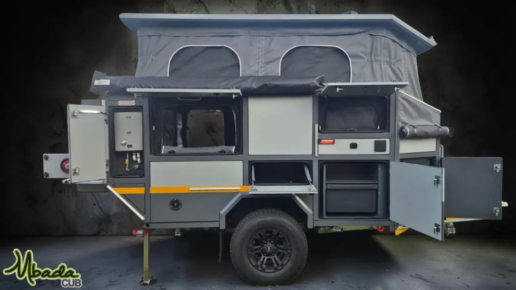Mbada Cub: Compact Off Road Caravan Living with a Fixed Bed